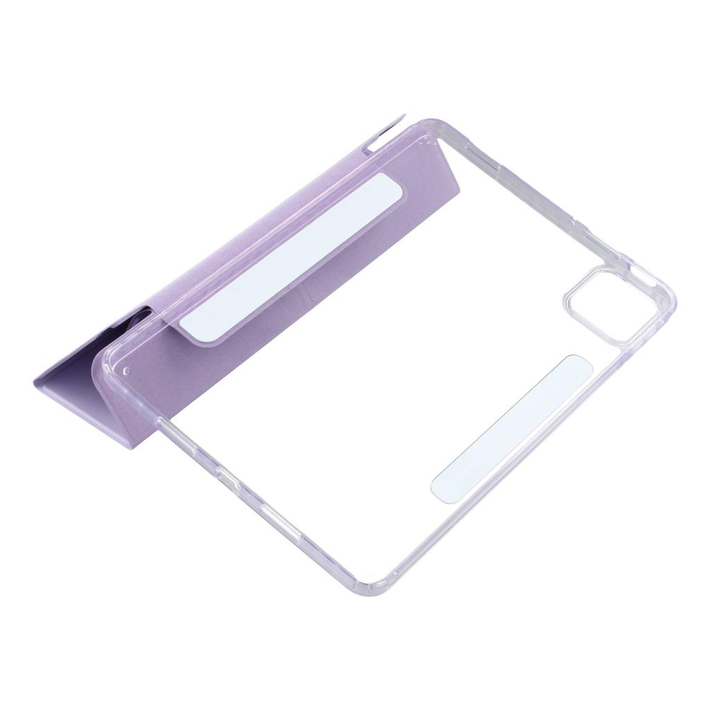 For Xiaomi Pad 7 Pro/Pad 7 Case Magnetic Dual Clasp PU TPU Acrylic Origami Stand Tablet Cover