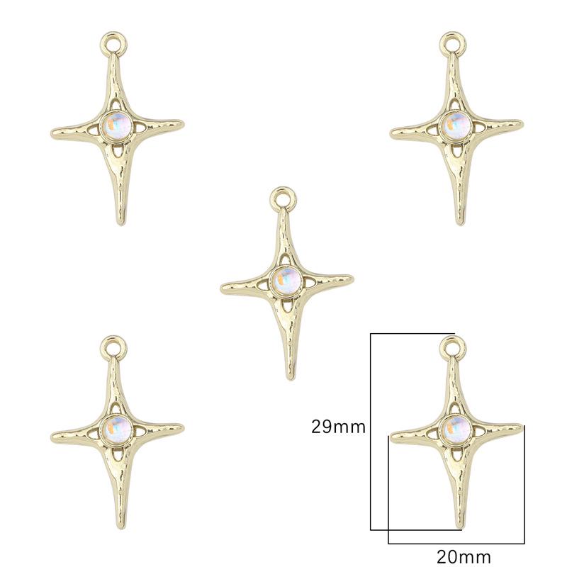 Enchanting Silver Tulip Hexagram Bow Star Rose Pendant for DIY Beading
