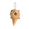 Cartoon Plush Capybara Ice Cream Doll Kapibala Cone Keychain Pendant Doll Toy Doll