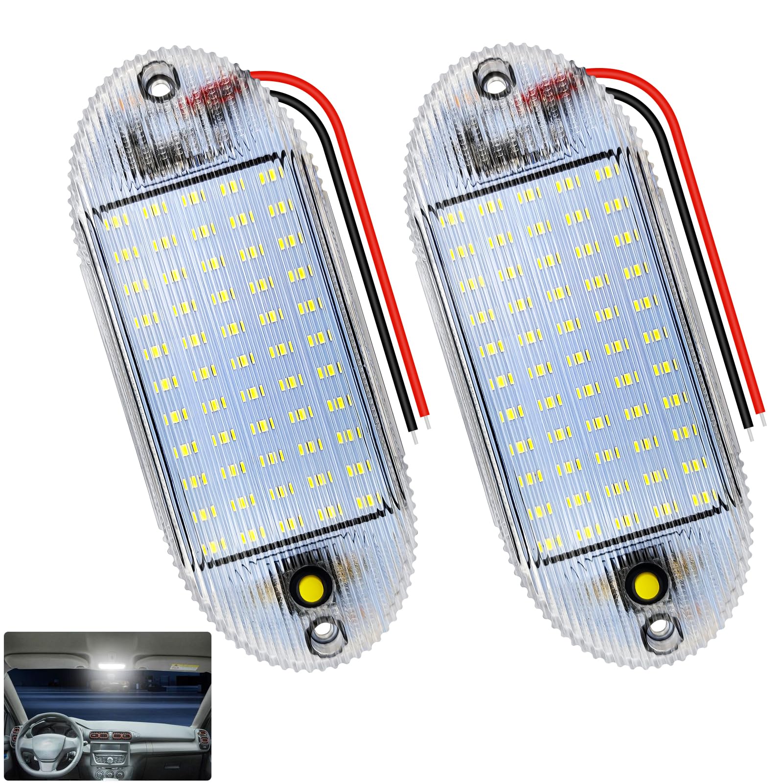 

Kazuki DC 12-80V LED Room Lamp, Car Lighting, White, Interior Light, Cargo Light, 2835SMD, 2 белый