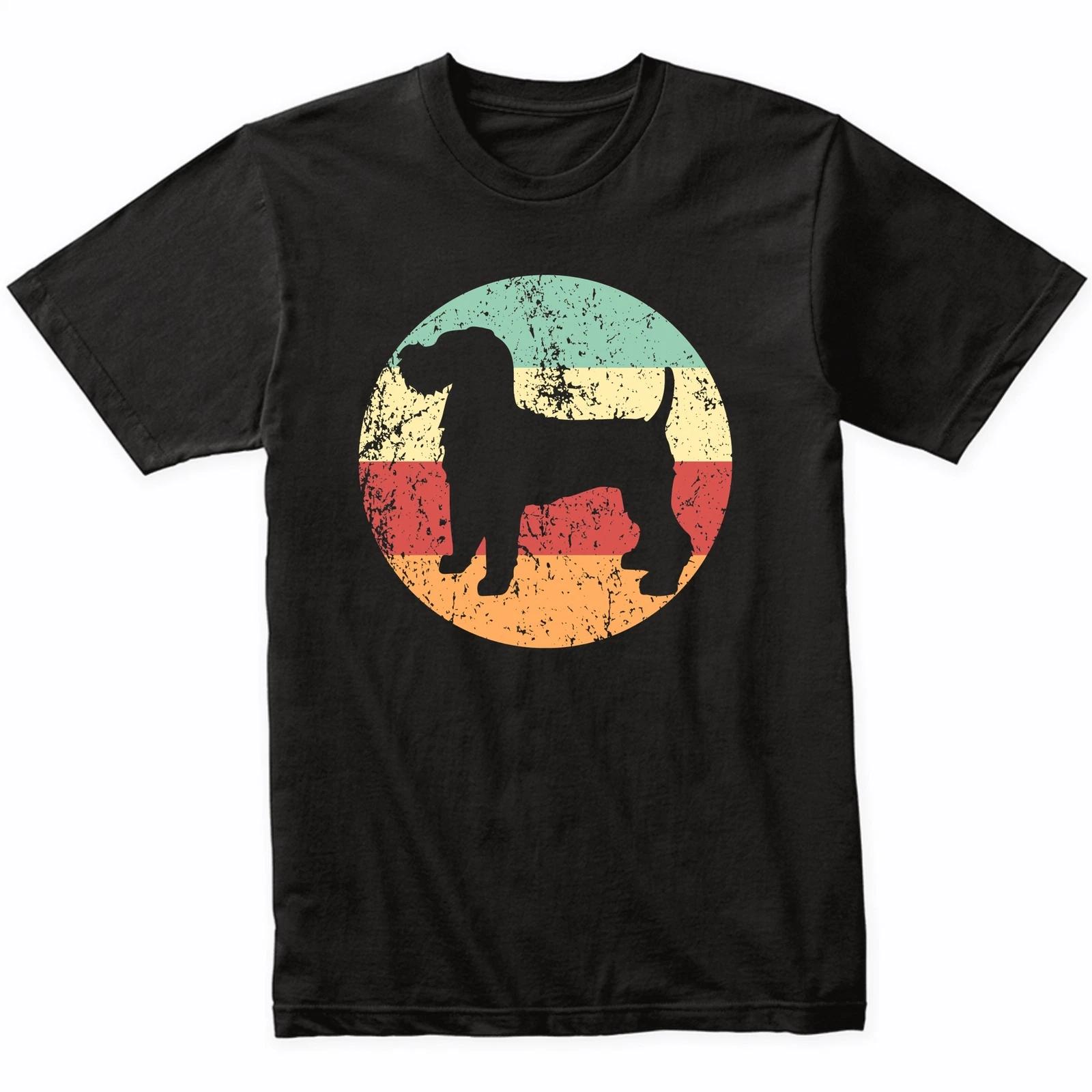 Retro Welsh Terrier Dog Breed Icon T-Shirt - Retro Colors L