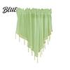 Solid Color Triangle Decor Window Valance Short Curtain Shape Kitchen Drape Home