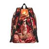 Fashion One Piece Monkey D Luffy Backpack  Mochilas Dual-Use High School Retro Washable Rucksack