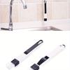 Multi Purpose Cleaning Kit for Window Tracks and Door Grooves Includes Dustpan, Gap Brush, and Dust Removal Brush, Reusable Plastic Tools