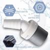 Appliance Drainage Connector Plastic Housing with Rustproof Clamps Suitable for Washers Dishwashers Flexible Inlet