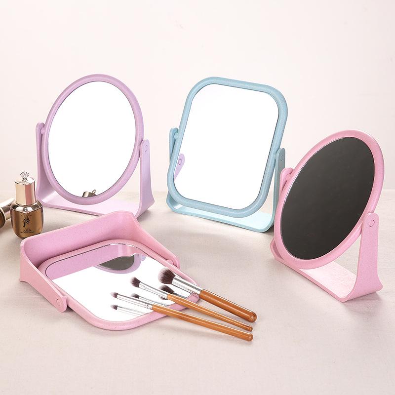 European Double-Sided 360° Rotating High-Definition Makeup Mirror