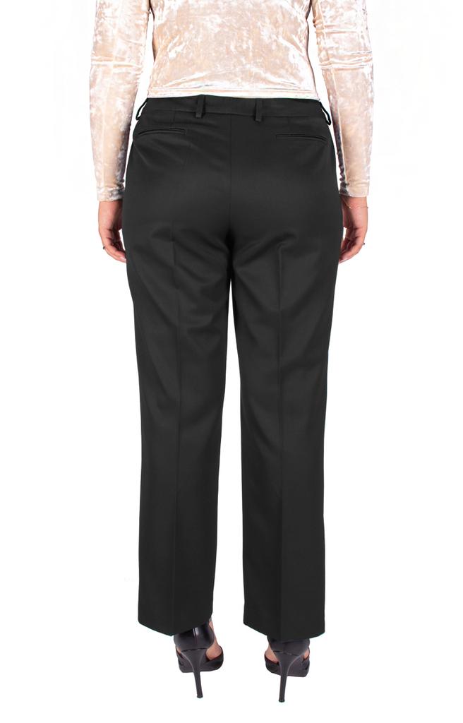 Eleganckie Spodnie Damskie Wizytowe Spodnie Rozszerzane Czarne 42 /31 Xl