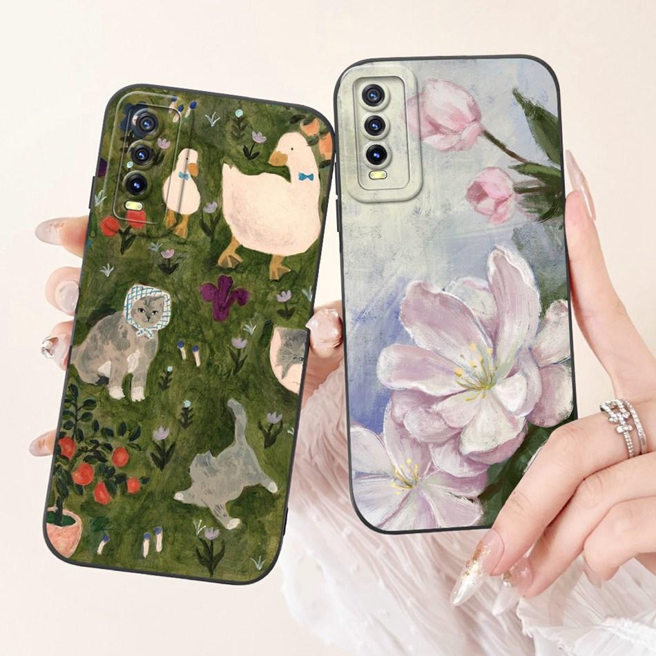 For Vivo Y11S Y12S Y20 2021 Case Vivo Y20a Y20g Y20i Y20S Y20t Elegant Printing Camera Protective Soft Silicone Phone Cases