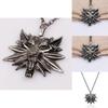 The Witcher Alloy Wolf Head Necklace Featuring Electroplated Alloy Material For Casual Wear