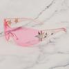 New fashion special-shaped frameless sunglasses Spice Girl Pentagram European and American light luxury hip-hop Internet celebrity sunglasses