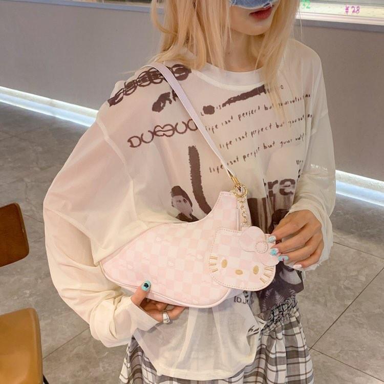 Cartoon Shoulder Bag For Women With Pu Material And Cute Print For Daily Use