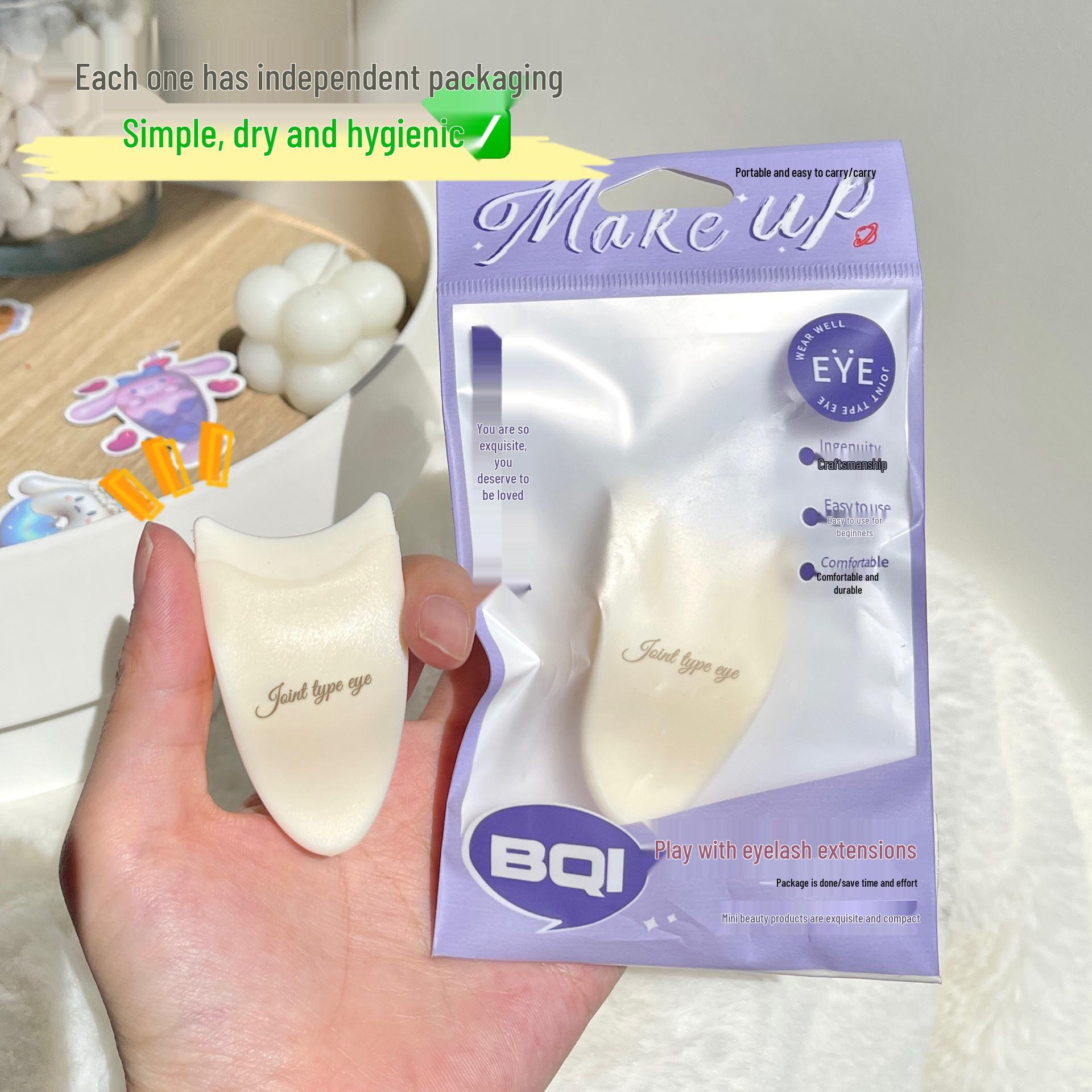 BQI Eyelash Applicator Kit: Adhesive Stick, Mini Curler, Tweezers - Perfect for Beginners