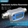 Aluminum Alloy Electronic Turbine Flow Meter 3/4 1 1.5 2 Inch Fuel Flowmeter for Diesel Water Liquid with Thread Port