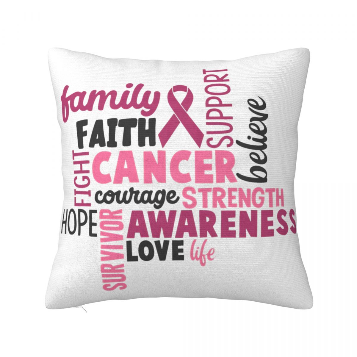 

Breast Cancer Football Pink Out Breast Cancer Awareness Pillowcase Cushion Cover Gift Throw Pillow Case Cover Home Square 18 30x30cm 12x12in