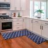 Kitchen Floor Mat Long Waterproof Non-slip PVC Leather Carpet  Minimalist Modern Style Rug Oil-proof Stain-resistant Rugs