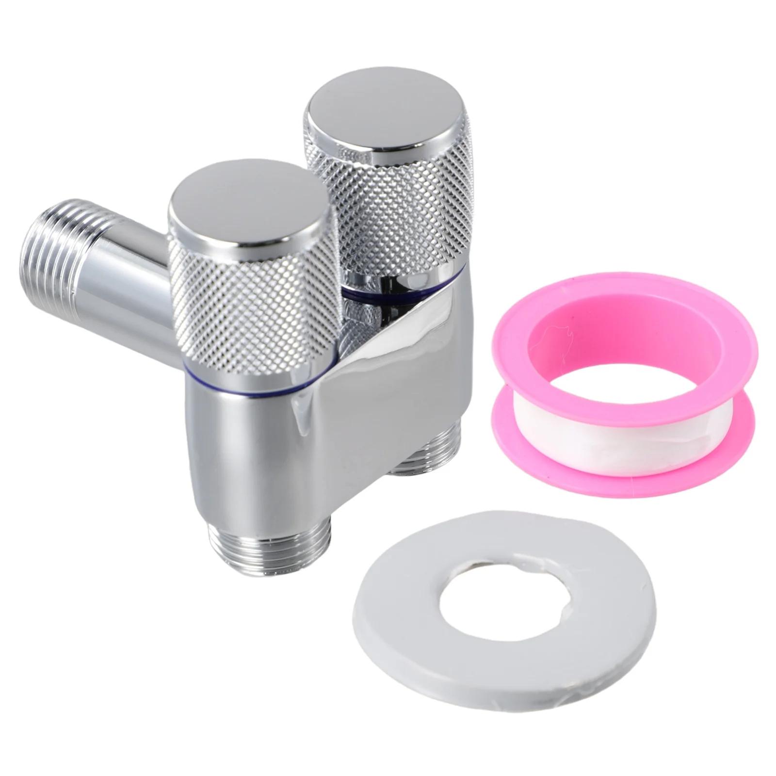 

Туалет Биде Распылитель Треугольный Клапан 1 В Два Двойной Кран G1/2 Поворотный Переключатель Душевая Головка Стиральная Машина Клапан