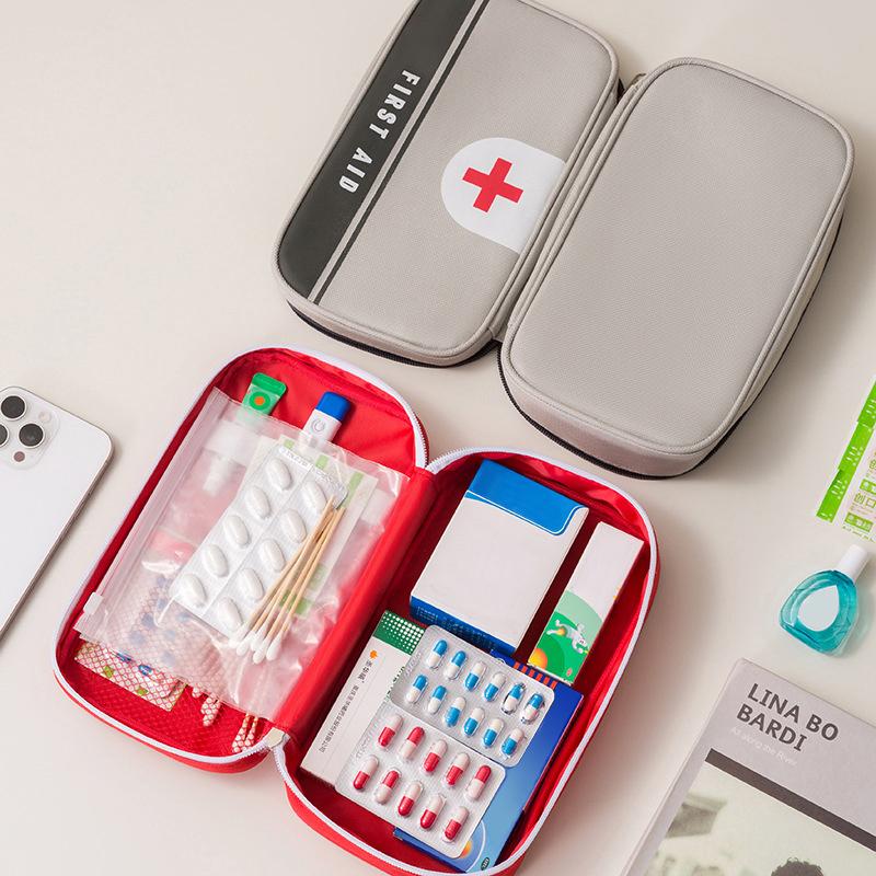 1Pc-Portable Emergency Medical Bag First Aid Storage Box For Household Outdoor Travel Camping Equipment Medicine Survival Kit