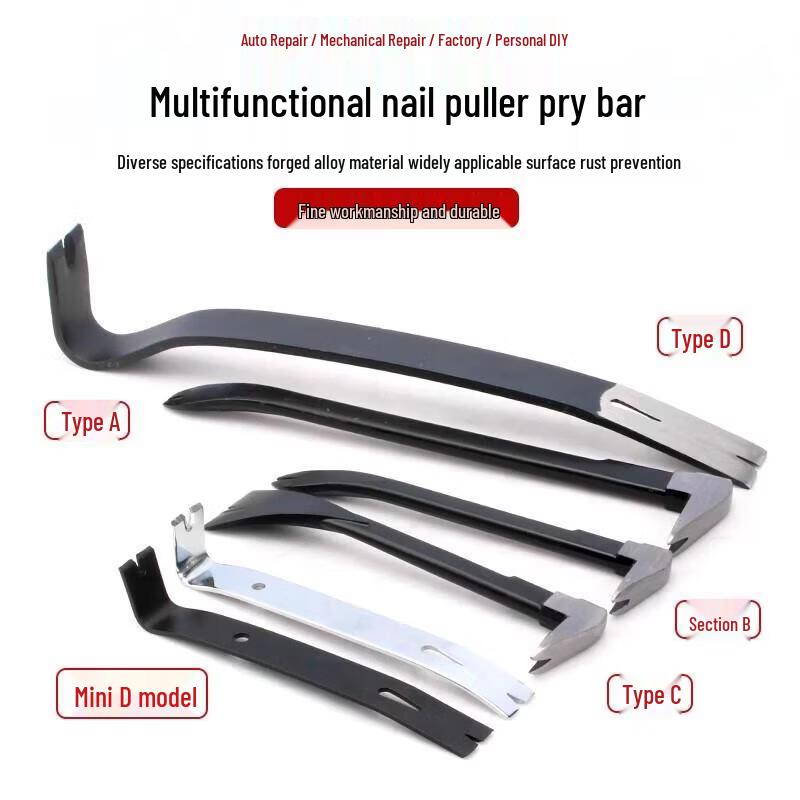 Flat Nail Puller Crowbar