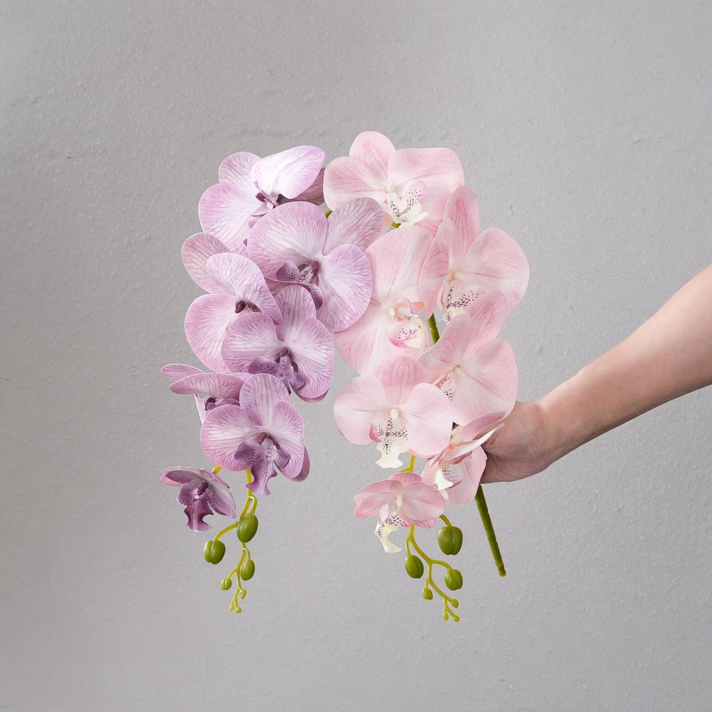 May Breeze Seven-Head Phalaenopsis Artificial Flowers for Wedding & Home Decor