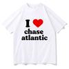 I Love Chase Atlantic Tshirt Vintage Cool women Clothing Harajuku Clothes Unisex Tops Clothes Graphic T Shirts Tops