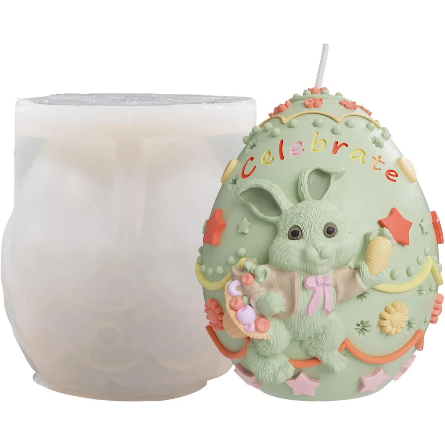 

Top Quality Animal & Candle Silicone Mold Set Carrot Rabbit Egg Shapes for Resin Clay Cake Crafts Multi-Shape Molds