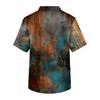 Men's Casual Short-Sleeved V-Neck Printed Front Pocket Top