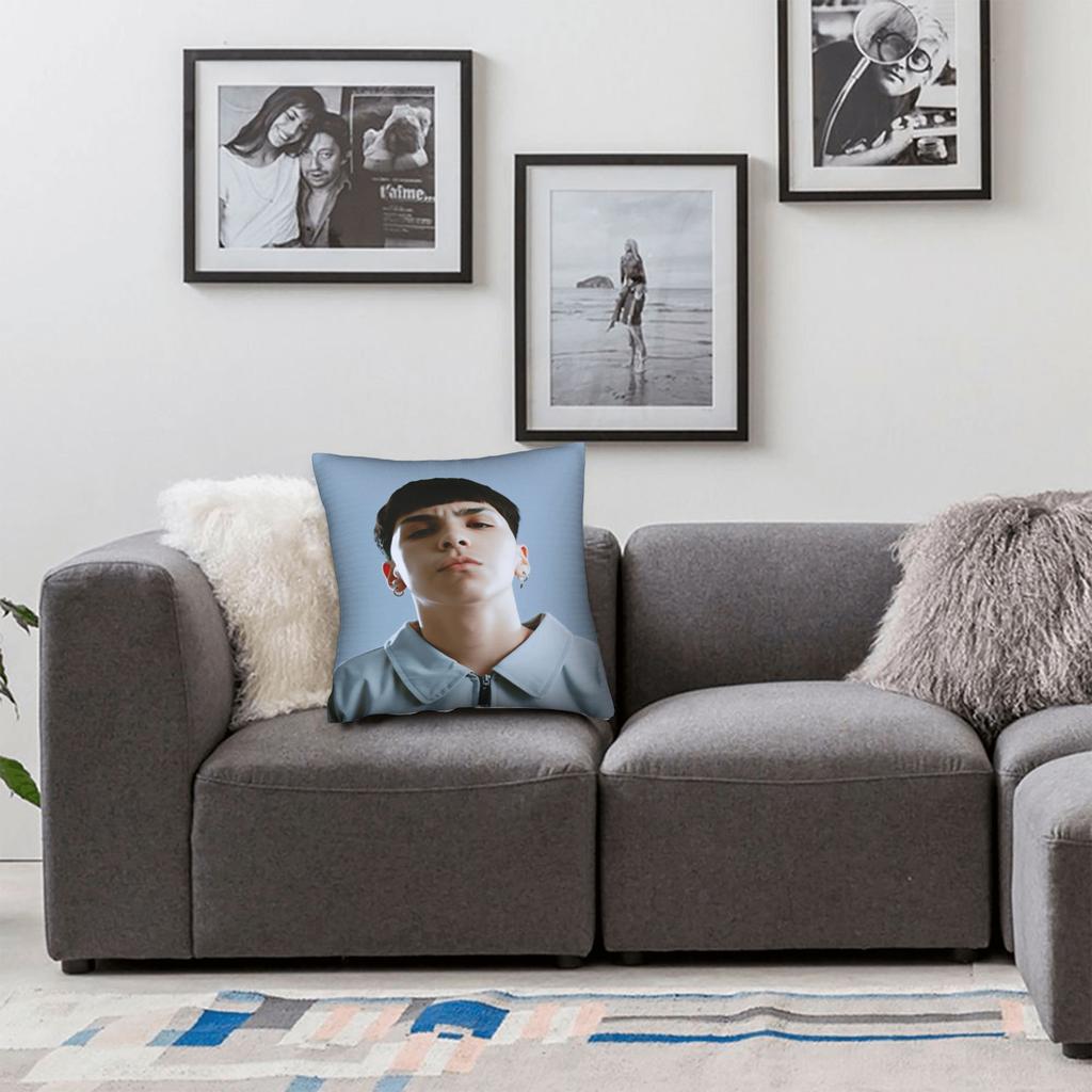 Rapper M-Milo J Pillow Case Fashion Pillow Cover Graphic Pillowcases For Sofa Bedroom Home Decor
