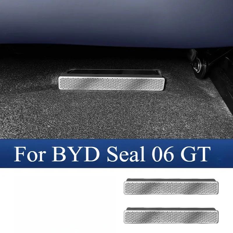 For BYD Seal 06 GT Seat Under Air Mask Anti-blocking Stainless Steel Air Conditioning Dust Cover Interior Accessories