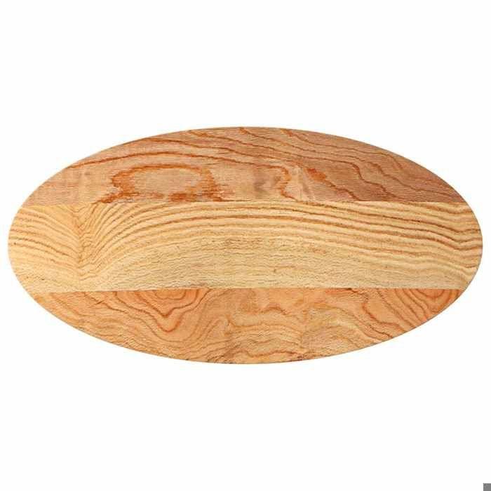 VidaXL Table Top 100x50x2 Cm Solid Oak Wood Oval 4009046