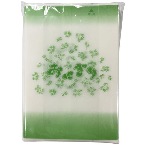 Hiroka Sangyo Antibacterial Onigiri Pack, 40 Count, Green, Made In Japan