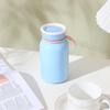 Mini Edelstahl Isolierte Wasserflasche 400ml Thermosbecher Tragbar Auslaufsicher mit Deckel Reisebecher Milch Saft Kaffee Wasserbecher
