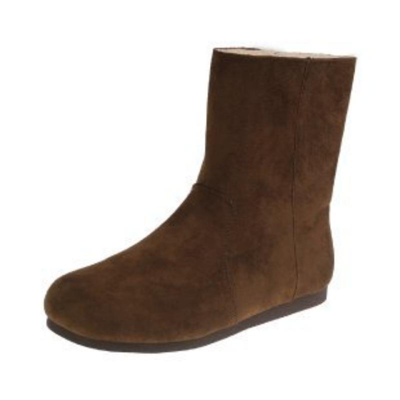 

Замшевые ботинки Детские осенние одинарные ботинки Челси Универсальные рукава Плоская подошва Винтажные ботинки Мартин Женские 40