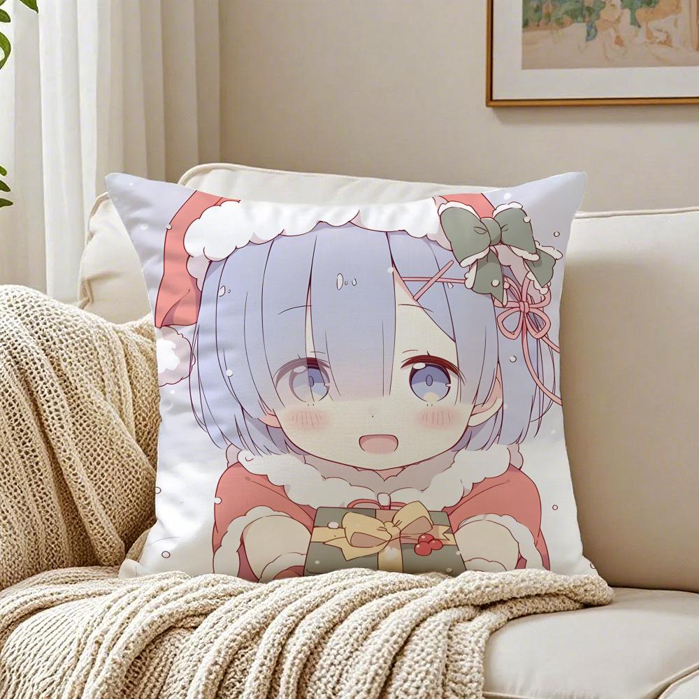 anime character loyal RRe ZZero Cushion Cover Pillowcase Antidustmite living Room Sofa Decor Cushion Room
