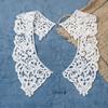 White Neckline Lace Collar Craft Sewing Fabric Venise Motif Applique Trims DIY Craft