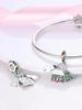 Copper Plated Original Charms Christmas Snow House Socks Beads Fit Bracelet Women'S Jewelry Gift