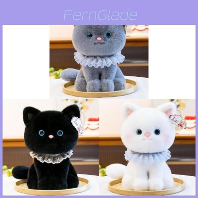 Bella Cat Cute Embroidered Sitting Plush Doll For Girls Sleep Companion Gift