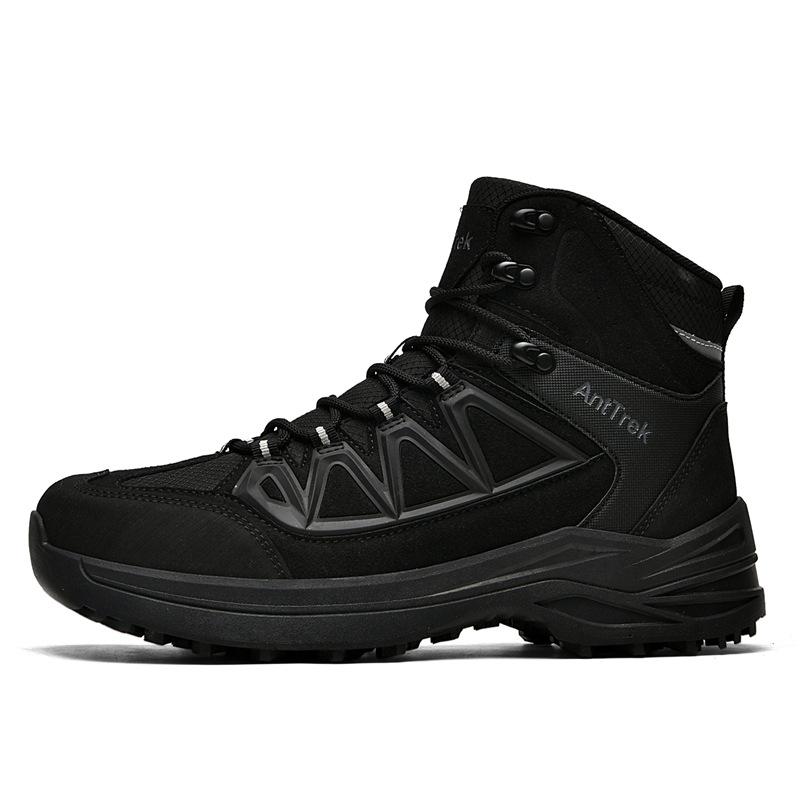 Men's shoes new winter velvet outdoor shoes running shoes men's thick-soled heightening military boots hiking hiking shoes