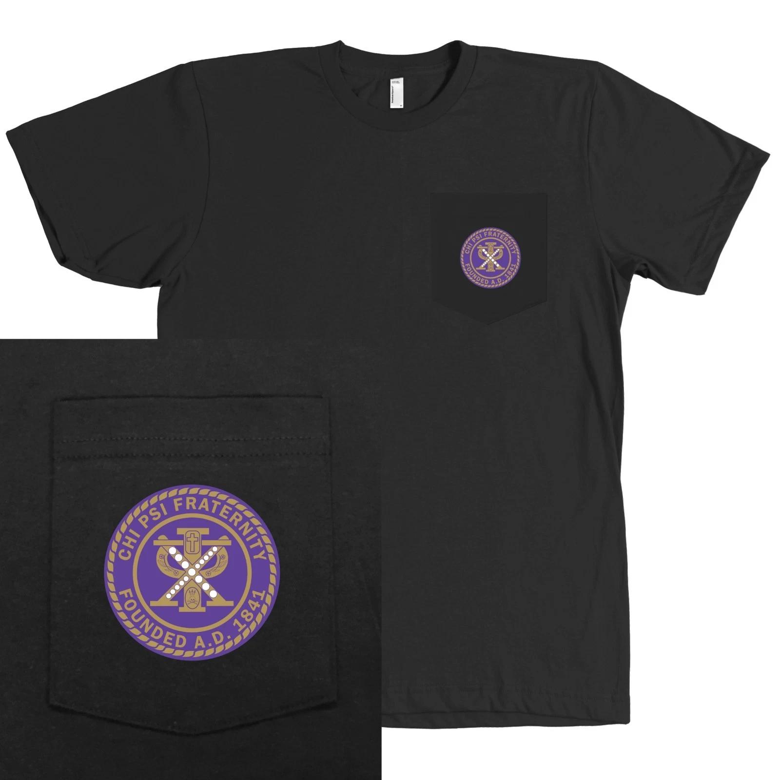 Chi Psi Fraternity Bella + Canvas POCKET Shirt - MORE COLORS 2XL