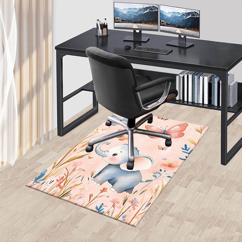 1pc Elephant Carpet Office Rug Outdoor Mat Home Decor Area Carpet Festival Gift