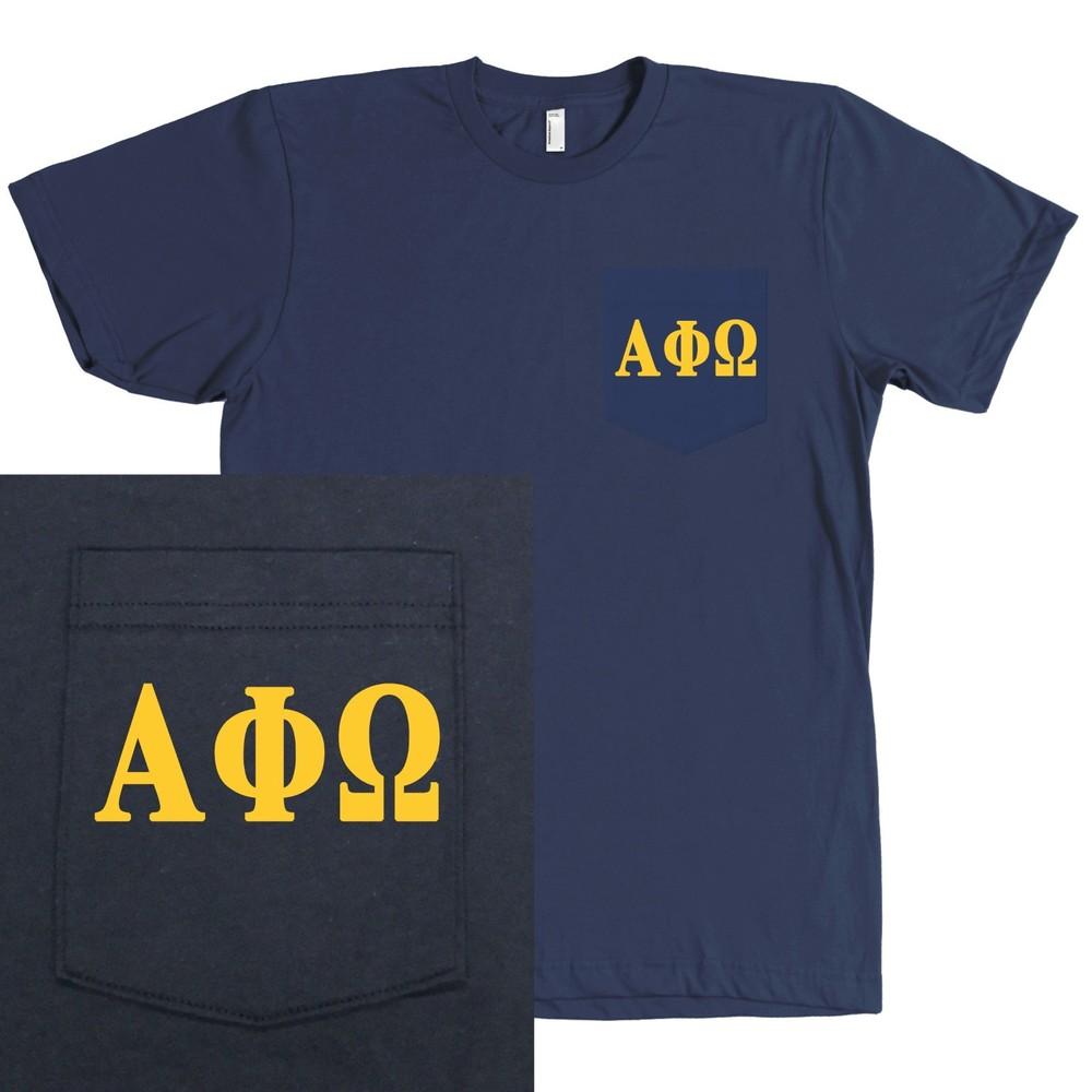 Футболка унисекс Alpha Phi Omega Service Fraternity Bella + Canvas POCKE - MORE COLORS S