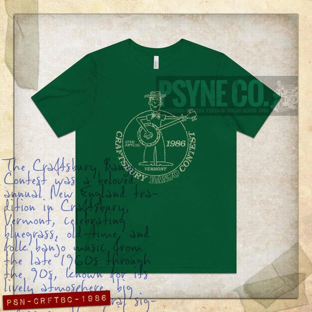 Craftsbury Banjo Contest 1986 Vintage Men s T shirt XL