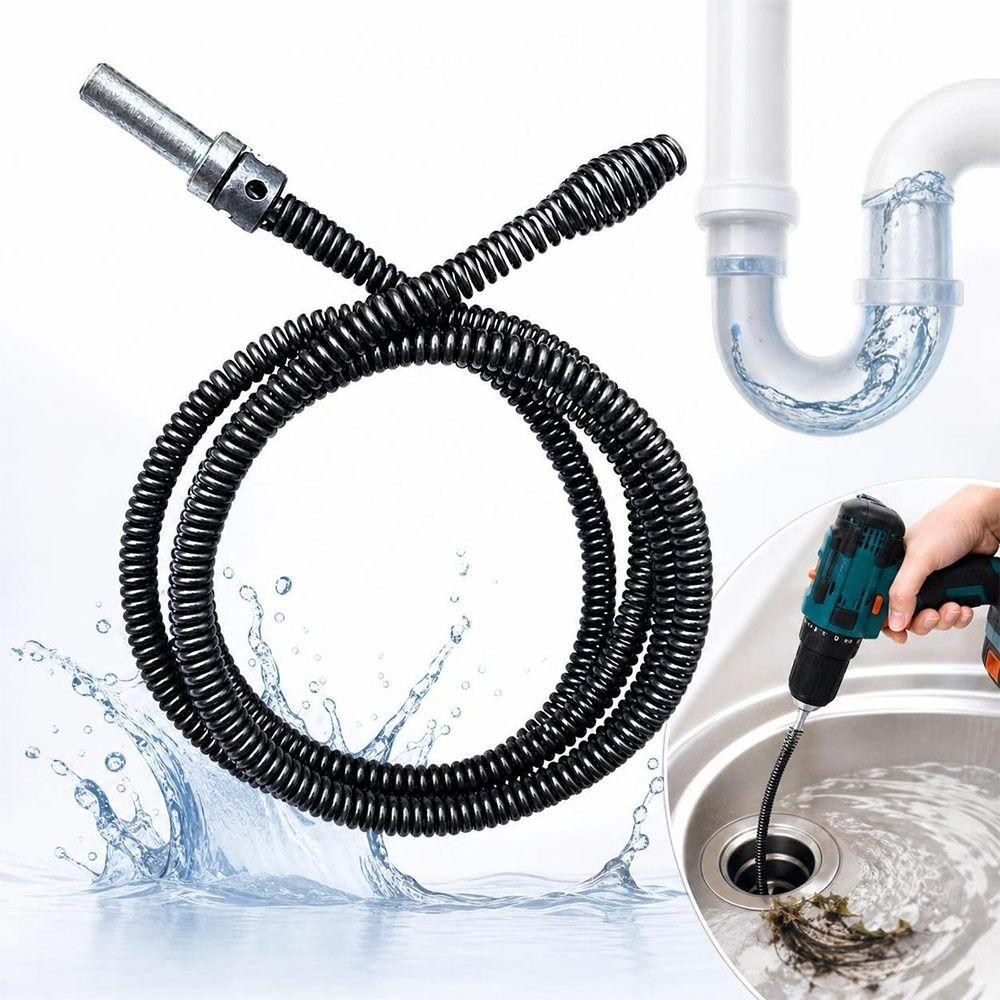 Steel Drain Snake Flexible Spring Pipe Cleaning Cable New Spring Drain Auger Sink Maintenance
