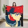 Isagi Yoichi Blue Lock  Blanket Multiple Sizes Soft Fuzzy Plush Manga Throw Blankets for Sofa Couch and Bed