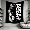 ABBA Wall Tapestry Aesthetic Wall Hanging Printed Fabric Blanket Decorative Tapestries for Bedroom Living Room Home Decor