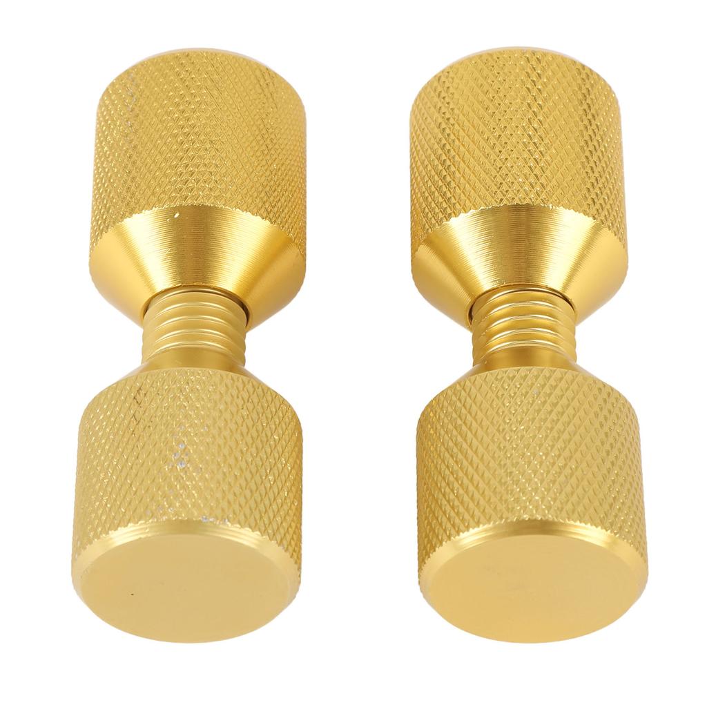 2pcs 2 Hole Flange Alignment Pins Aluminium 1‑1 8in Flange Double Hole Pins Set for 0.5 To 14in 150LB Flanges Golden