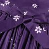 Children's Christmas Dress Cartoon Print Bow Dress Christmas Performance Sparkling Kids Birthday Dress Elegant Soft Party Dress Ball Gown for Girls
