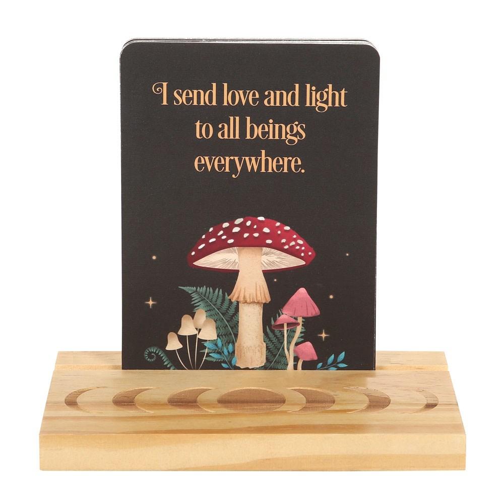 Something Different Affirmation Wooden Moon Phases Cards With Stand