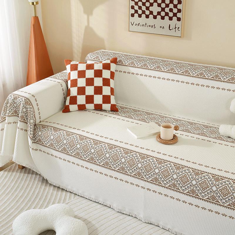 "All-Season Bohemian Non-Slip Sofa Cushions and Covers for Living Room"