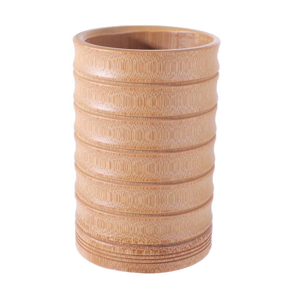 Creative Classical Bamboo Pen Holder Chinese Style Convenient Stationery Storage Tube Elegant Natural Bamboo Stick Tube Office