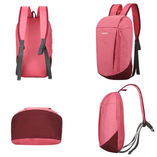 Unisex Backpack Adjustable Straps Breathable Lightweight Smooth Zipper Firm Sticthing Backpack for Outdoor